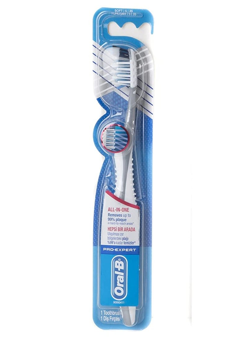 Oral-B All in one Pro-Expert soft 1Toothbrush,Multicolor